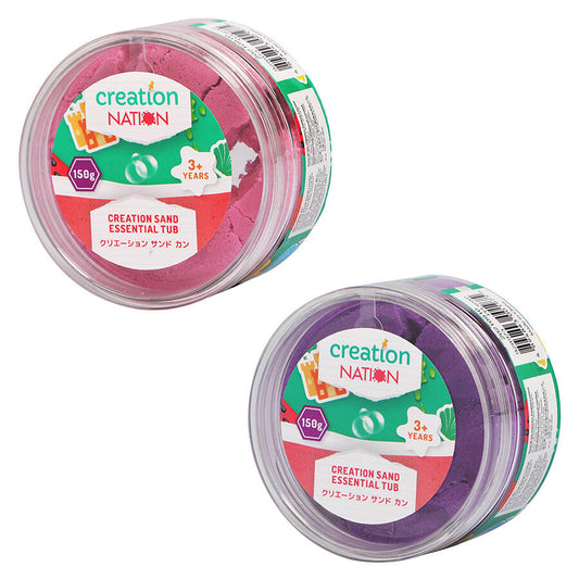 20 CARDS: Creation Nation Creation Sand Essential Tub - Purple / Pink