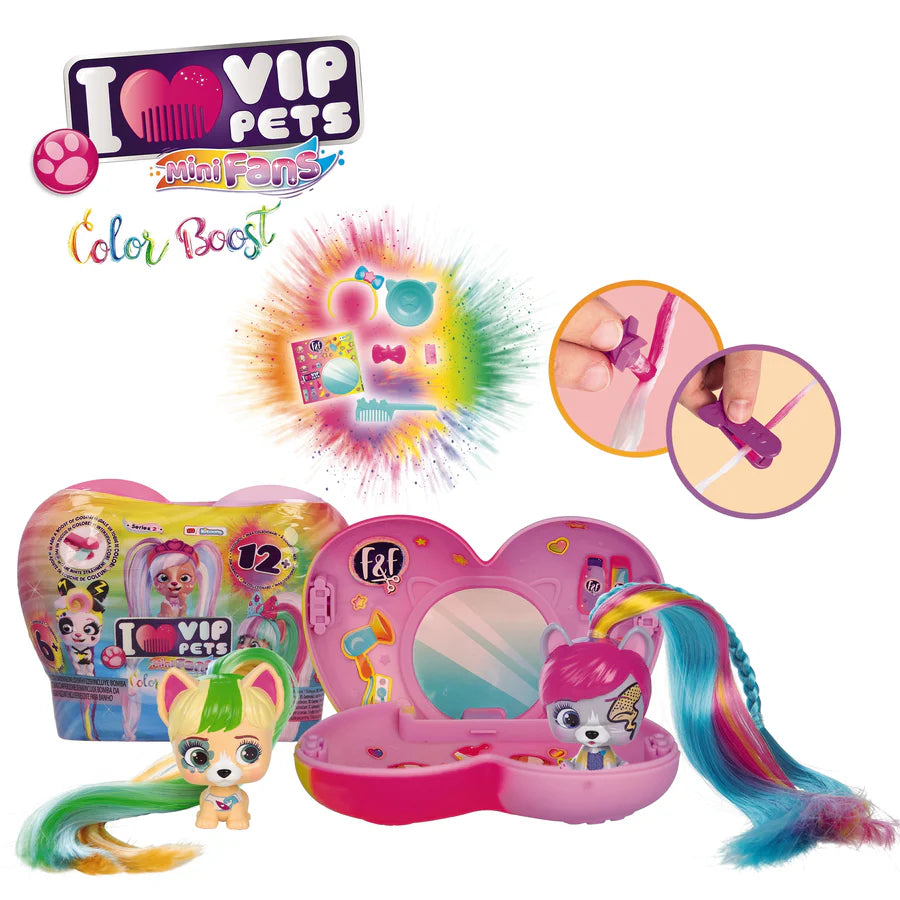 45 CARDS: VIP Pets Mini Fan Series 2 Colour Boost
