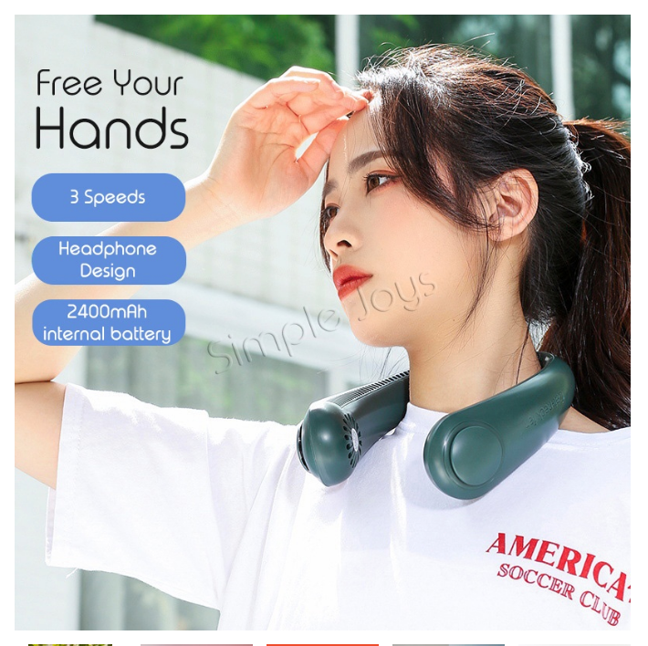 40 CARDS: Portable Neck Fan