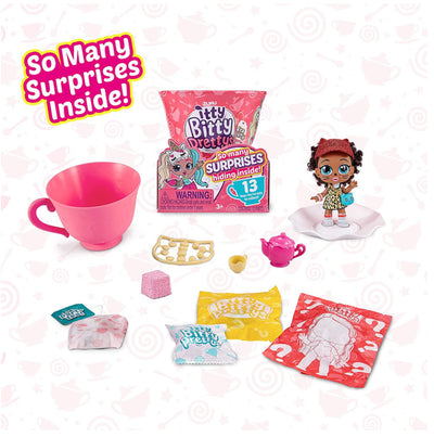 38 CARDS: Zuru Itty Bitty Prettys Tea Party Little Teacup Doll Assortment (Includes 12 Surprises!)
