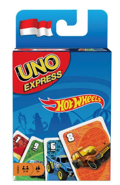 25 CARDS: UNO Express Hot Wheels