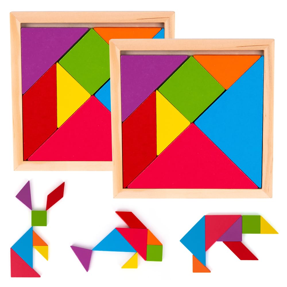 2 CARDS: Tangram Puzzle