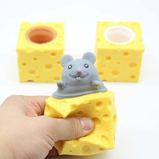 10 CARDS: Cheese Mouse Squishy