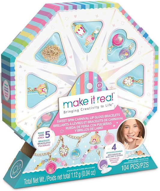 85 CARDS: Make It Real: Sweet Spin Carnival Lip Gloss Bracelets