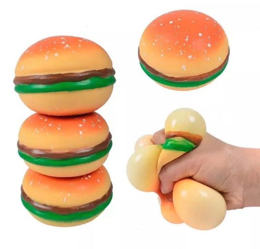 10 CARDS: Hamburger Squishy Toy