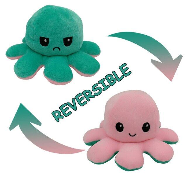 30 CARDS: Reversible Bipolar Octopus Doll Toy