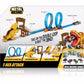67 CARDS: Metal Machines T-Rex Attack Building Track Set with Mini Racing Car