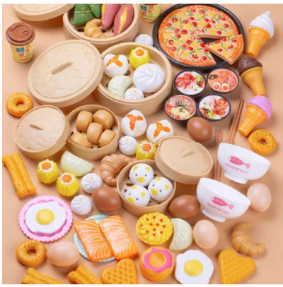 43 CARDS: Children Kitchen Pretend Play Toy Set