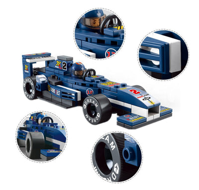 24 CARDS: F1 Racing Car Model Building Blocks